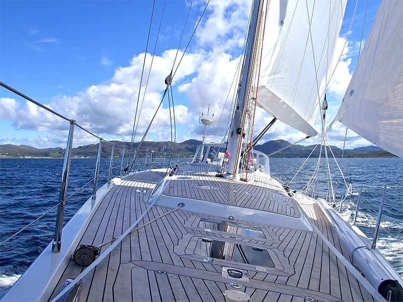 Deck Reinigung Yacht